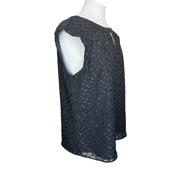 FRENCH CONNECTION Black Loose Fit Half Sleeve Blouse Size 10 - Picture 2 of 7